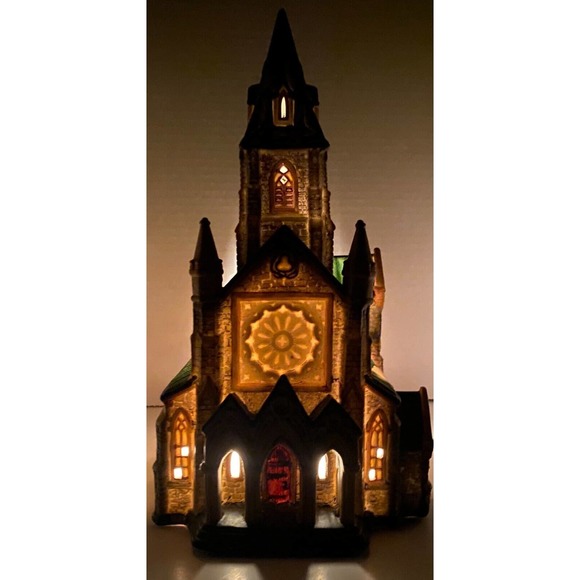 Heartland Valley Village Lighted Church 1997 Limited Ed. Light Cord Incl NO BOX - Picture 8 of 12